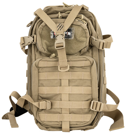 GPS Bags T1611BOB Tactical Bugout Backpack Tan 600D Polyester Holds 2 Handguns
