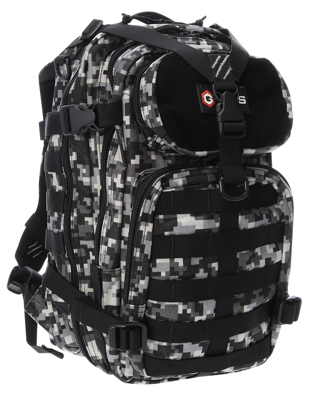 GPS Bags T1611BOBGD Tactical Bugout Backpack Gray Digital 600D Polyester 2 Handguns