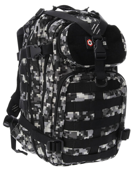 GPS Bags T1611BOBGD Tactical Bugout Backpack Gray Digital 600D Polyester 2 Handguns