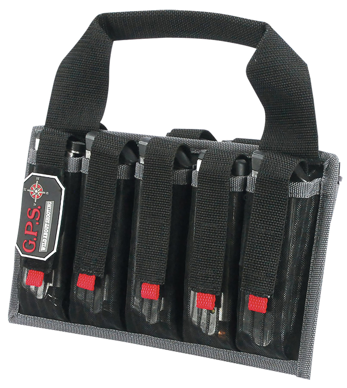 GPS Bags 1006MAG Pistol Magazine Tote Black Nylon Holds 10 Magazines
