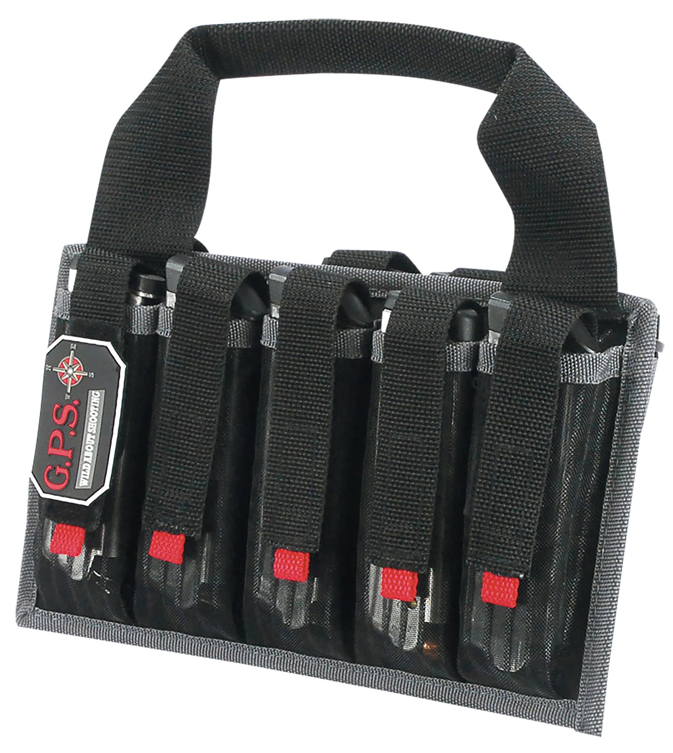 GPS Bags 1006MAG Pistol Magazine Tote Black Nylon Holds 10 Magazines