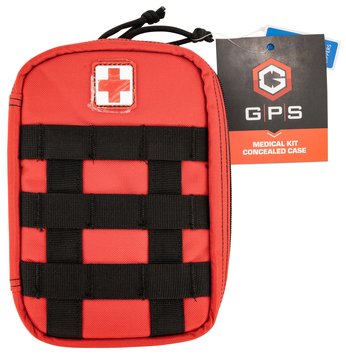 GPS Bags MEDCKITRD Medical Concealed Handgun Case Red Holds 1 Pistol with Double Locking Zippers