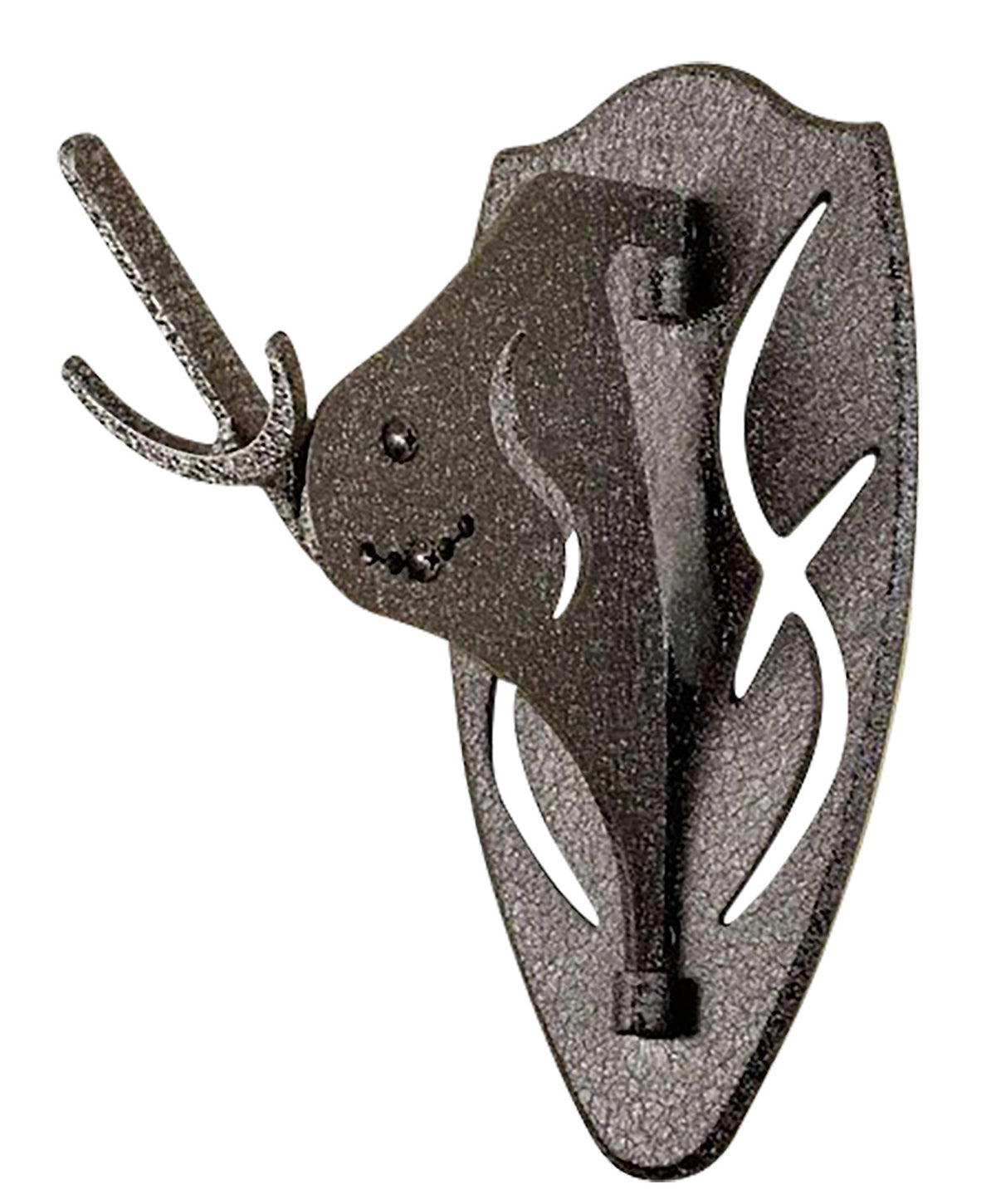 Skull Hooker Big Hooker Short Arm Replacement 4-Inch Wall Clearance Black Steel