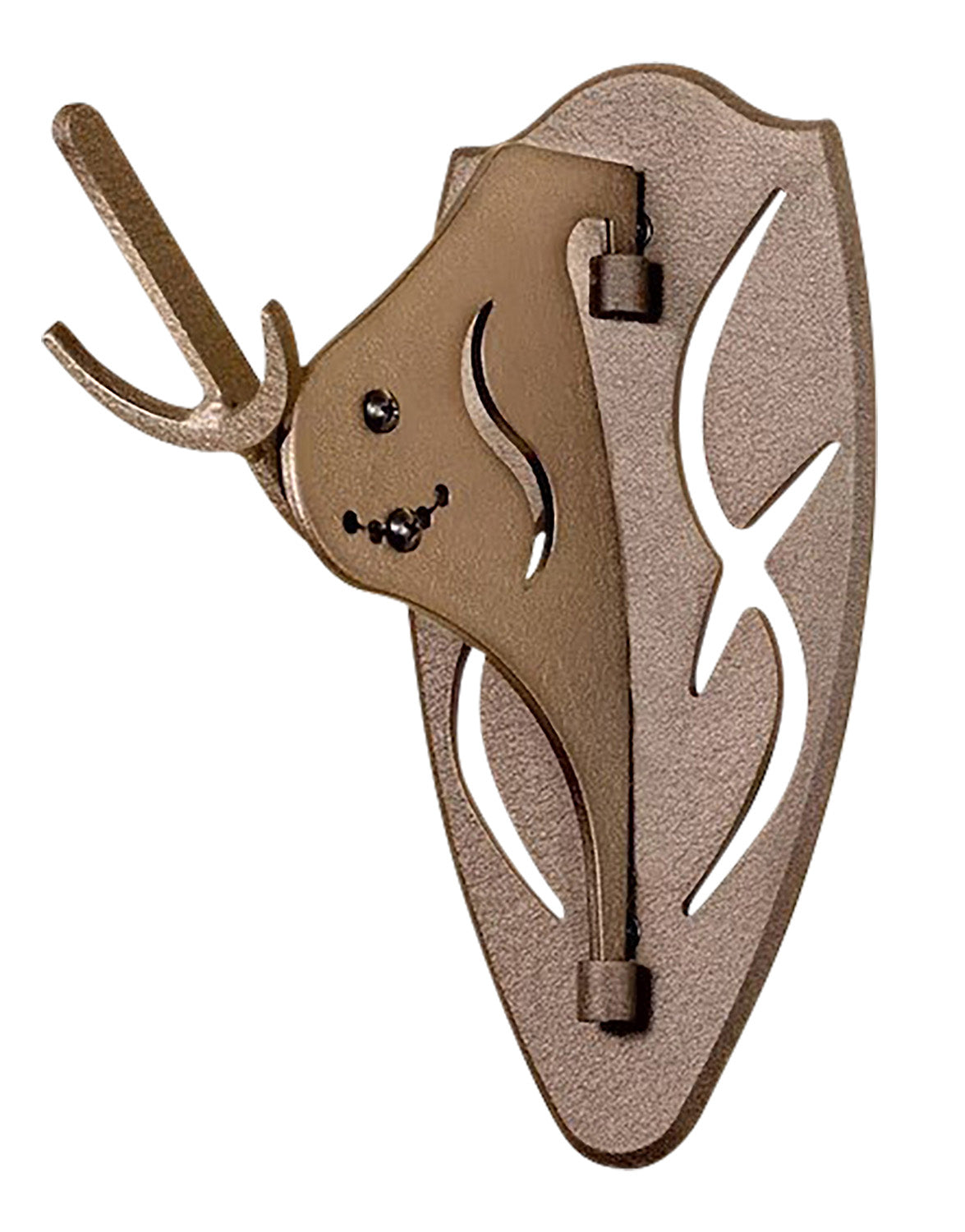Hunters Specialties Big Hooker Short Arm Trophy Mount Brown Steel 4 Inch Protrusion