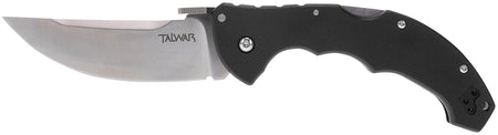 Cold Steel CS21TTL Talwar 4" Folding Straight Back Plain S35VN Stainless Steel Blade G10 Handle with Belt Clip