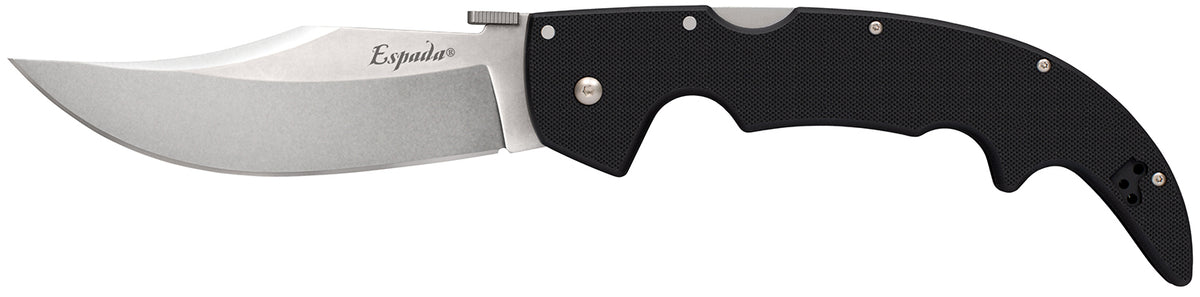 Cold Steel CS62MGD Espada Large 5.5" Folding Clip Point S35VN Blade Black G10 Handle with Belt Clip