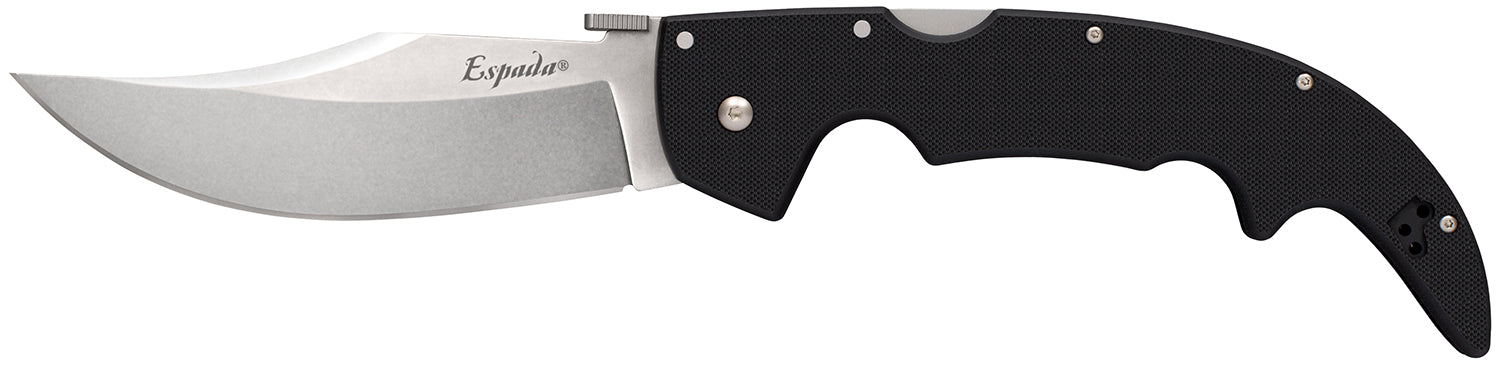Cold Steel CS62MGD Espada Large 5.5" Folding Clip Point S35VN Blade Black G10 Handle with Belt Clip