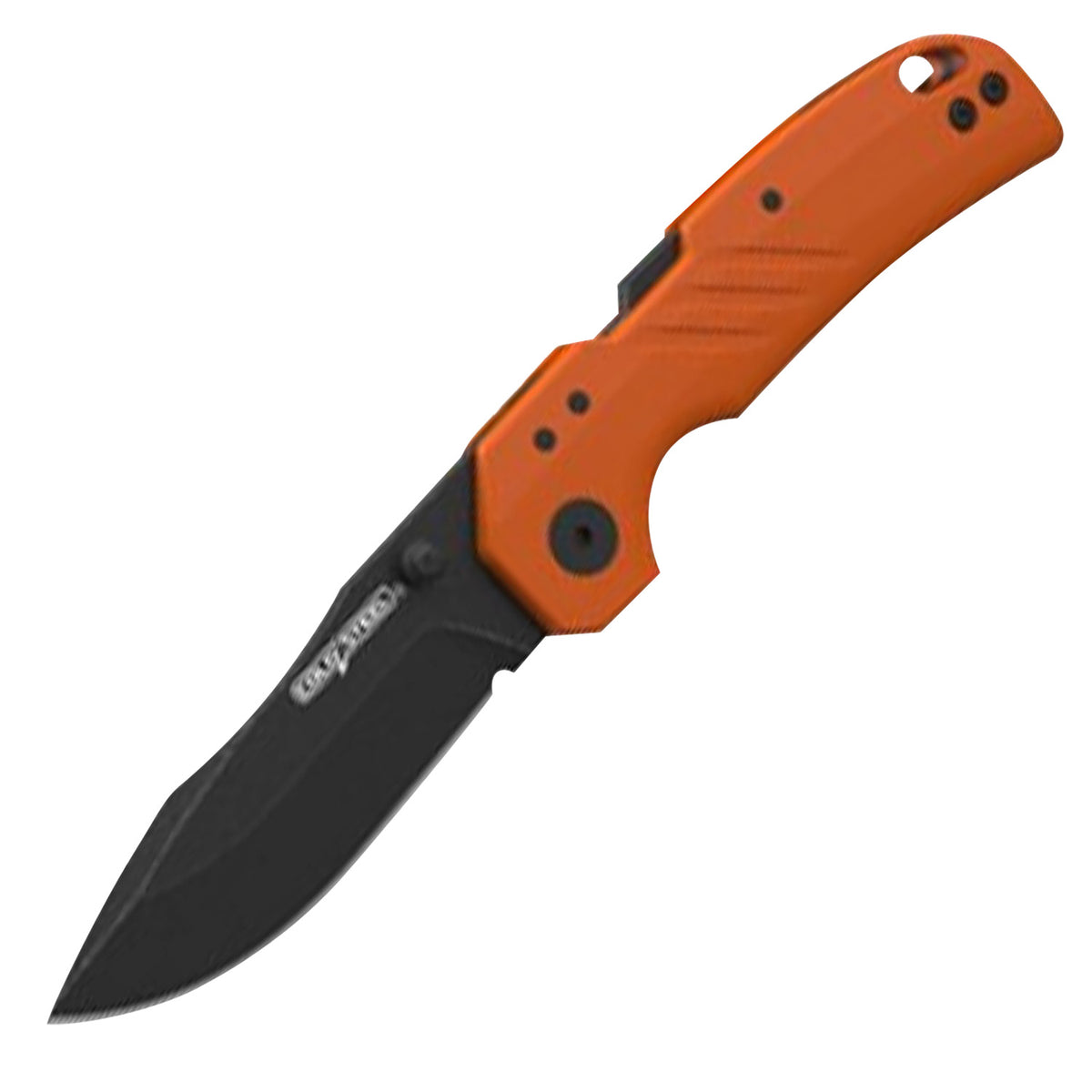 Cold Steel CSFL30DPLDBOZ Engage 3" Folding Tanto Black PVD 4116 SS Blade Orange GFN Handle with Belt Clip