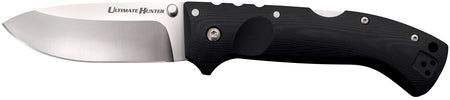 Cold Steel CS30U Ultimate Hunter 3.5" Folding Drop Point Plain S35VN Blade Black G10 Handle with Belt Clip