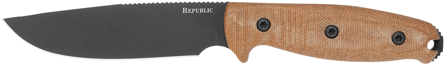 Cold Steel Field Survival Knife, 5" Fixed Plain CPM S30V Blade, Natural Linen Canvas Micarta Handle with Sheath
