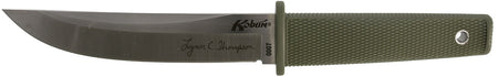 Cold Steel Kobun 5.50" Fixed Tanto Knife, AUS-8A SS Blade, OD Green Kray-Ex Handle with Sheath