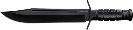 Cold Steel Leatherneck 10.50" Fixed Bowie Knife, Non-Reflective Black D2 Steel Blade, Black Kray-Ex Handle with Quillons