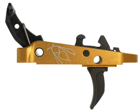 CMC Triggers 47407 Yella Jacket AK Drop-In Combat Trigger Group 2.0 Single-Stage Curve 2.50 lbs Black/Yellow