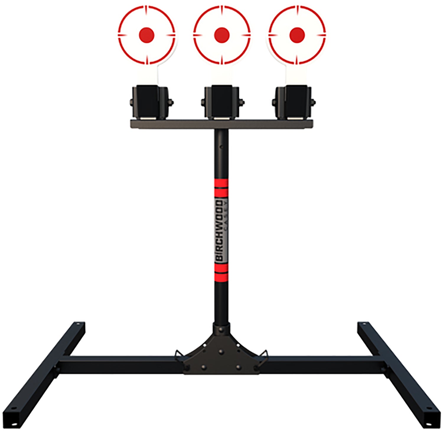 Birchwood Casey 3TPR 3 Spring-Loaded Self-Resetting Steel Plate Rack Target AR500 6" Plates