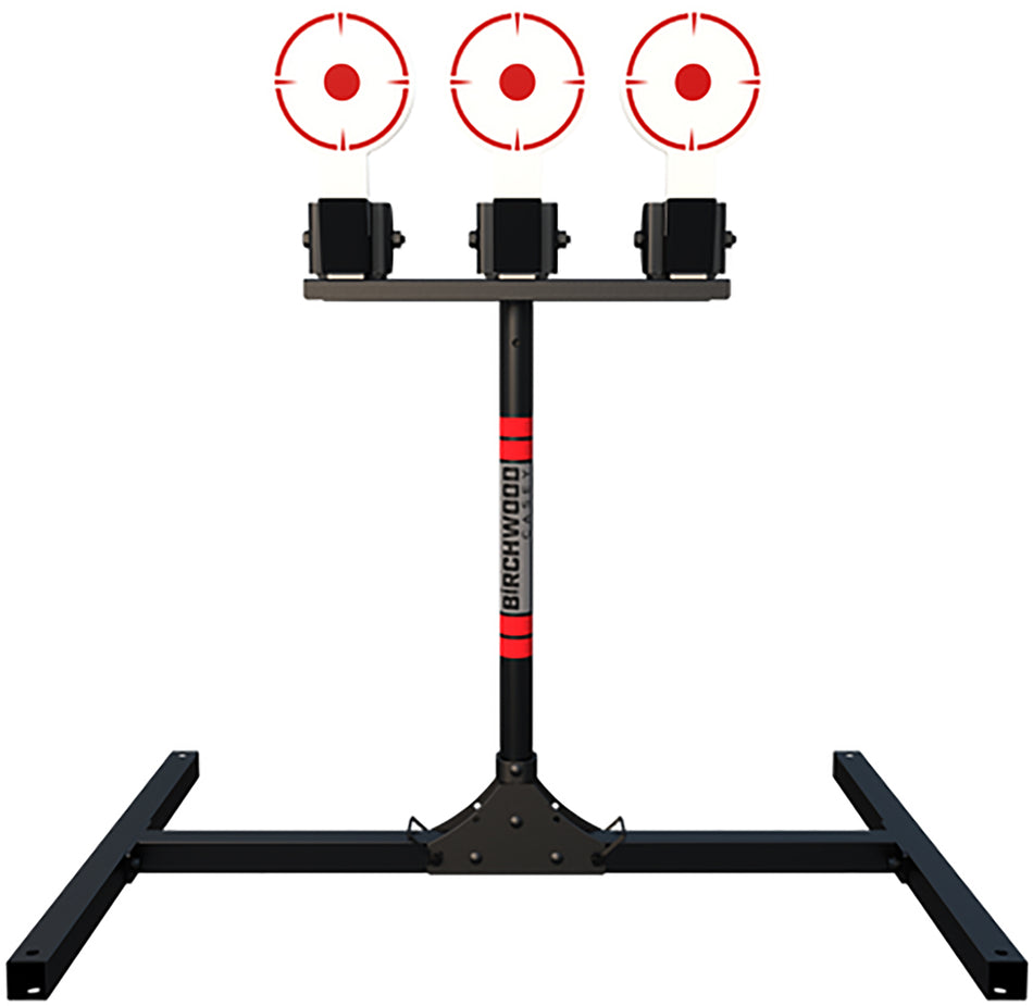 Birchwood Casey 3TPR 3 Spring-Loaded Self-Resetting Steel Plate Rack Target AR500 6" Plates