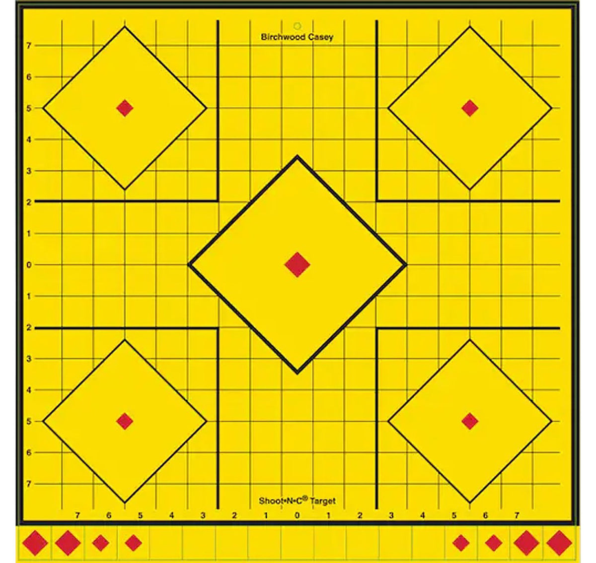 Birchwood Casey LRSIT-5PK Long Range Self-Adhesive Diamond Paper Target 17.75" 5 Pack