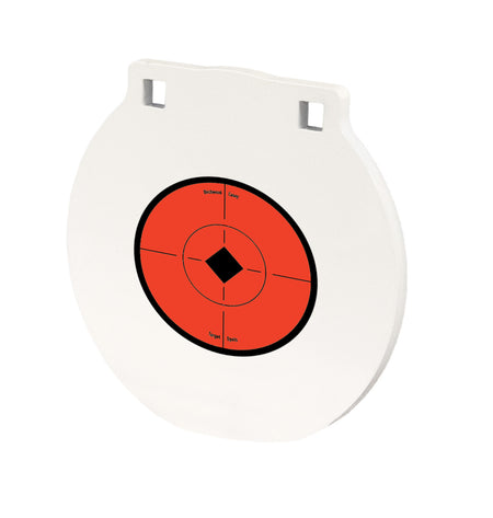 Birchwood Casey RND8 8" Round NM500 Steel Hanging Target Plate for Centerfire Rifle/Handgun