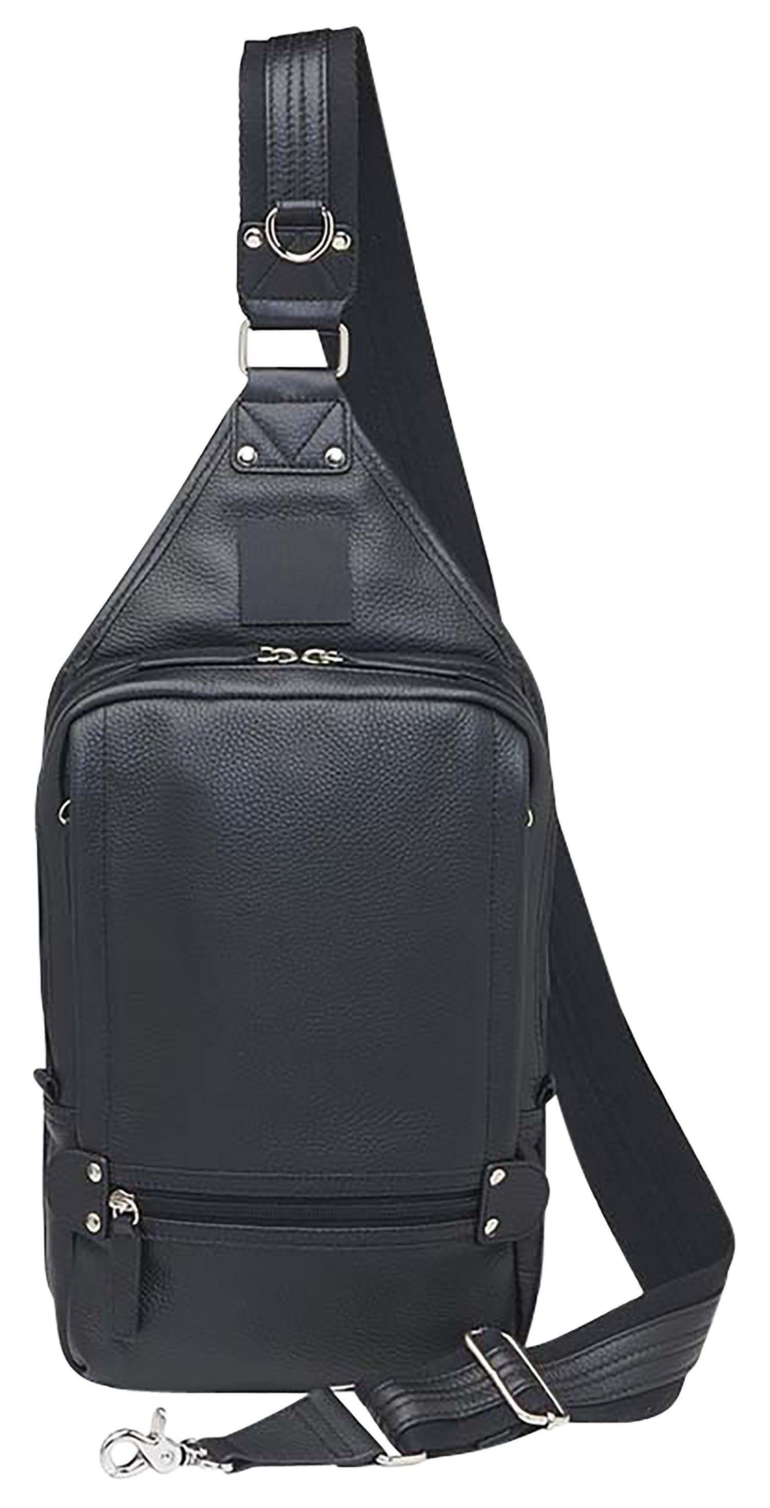 Gun Tote'n Mamas GTM108BK Black Leather Sling Backpack with Standard Holster