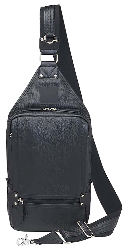 Gun Tote'n Mamas GTM108BK Black Leather Sling Backpack with Standard Holster