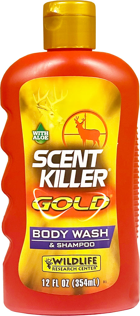 Wildlife Research Scent Killer Gold Body Wash and Shampoo Odor Eliminator 12 oz Bottle