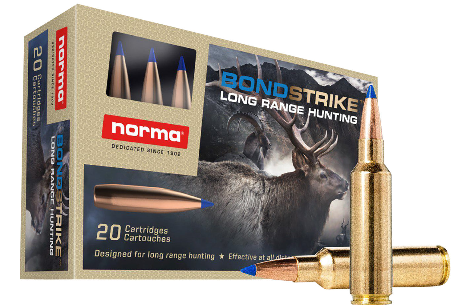 Norma 20175832 Dedicated Hunting Bondstrike Bonded Polymer Tip  180 Grain .300 WSM