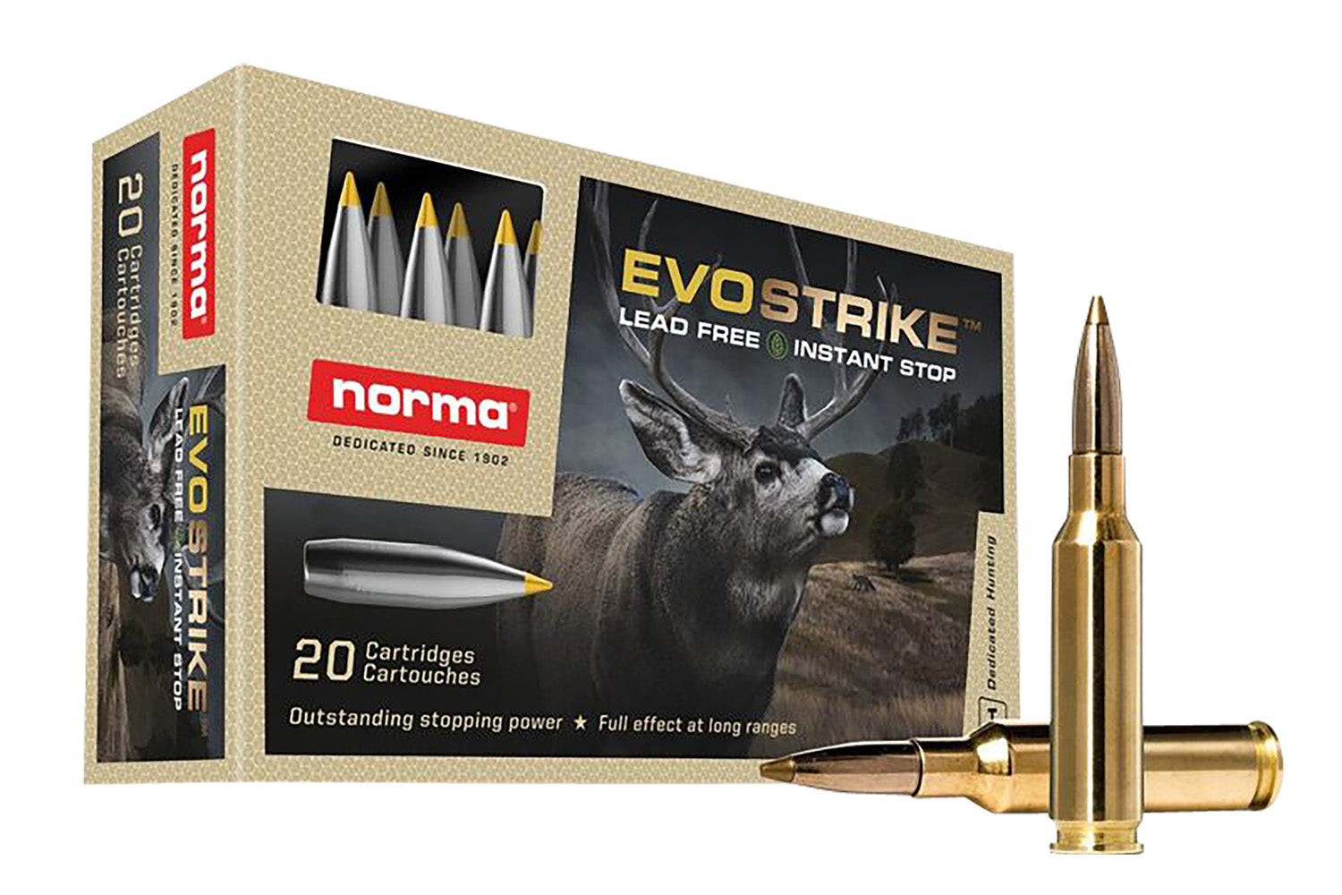 Norma 20166482 Dedicated Hunting Evostrike Polymer Tip Boat Tail  93 Grain 6.5mm Creedmoor