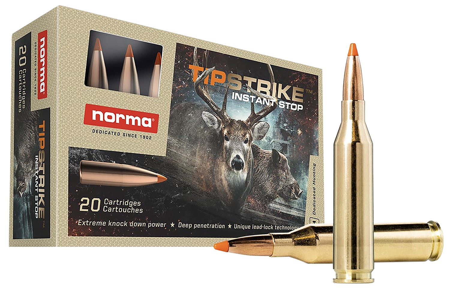 Norma 20160052 Dedicated Hunting Tipstrike Polymer Tip PT 76 Grain .243 Winchester