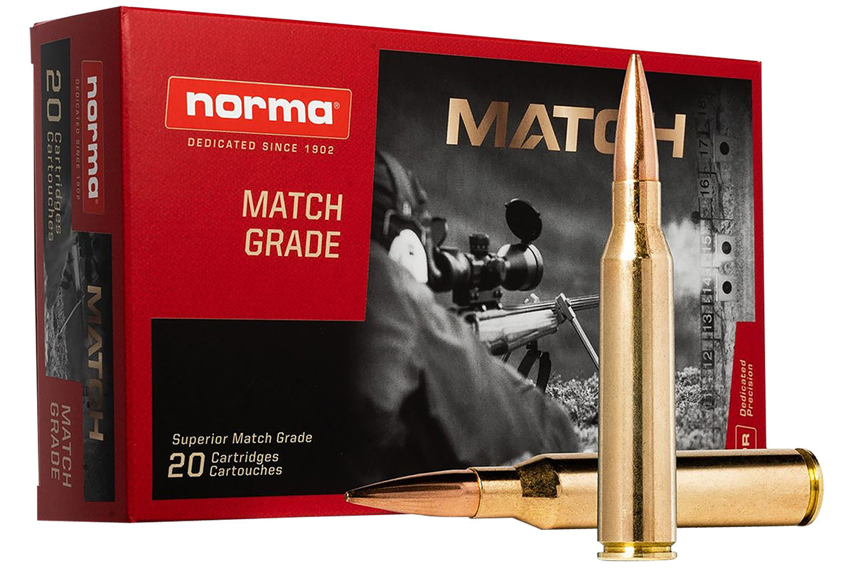 Norma 10185442 Dedicated Precision Golden Target Match Hollow Point Boat Tail HPBT 250 Grain .338 Lapua Magnum