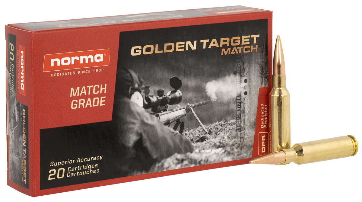 Norma 10166522 Dedicated Precision Golden Target Match   143 Grain 6.5mm Creedmoor