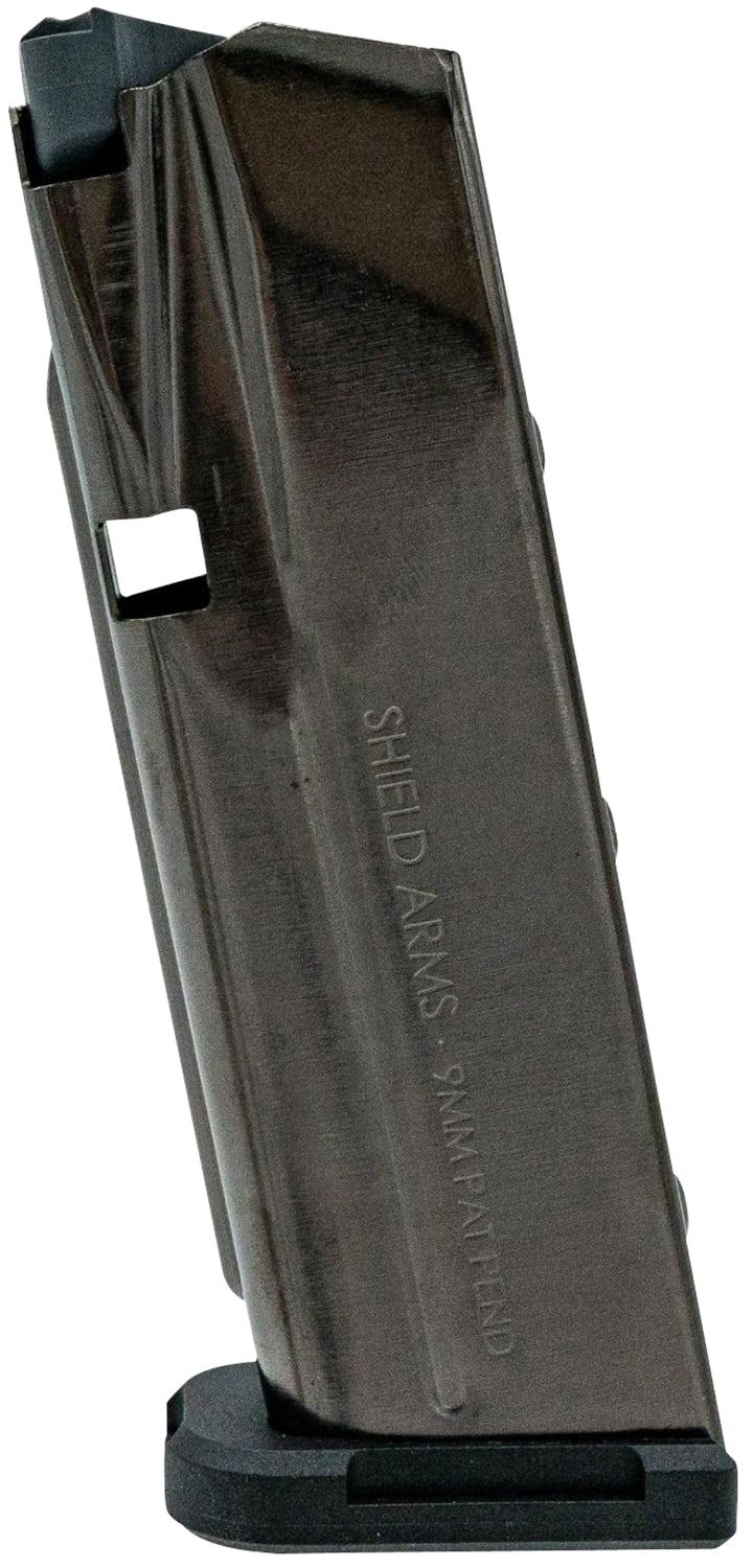 Shield Arms SAS15BLKNGEN3 S15 Gen 3 Flush 15rd 9mm Magazine for Glock 48/43X – Black Nickel Steel