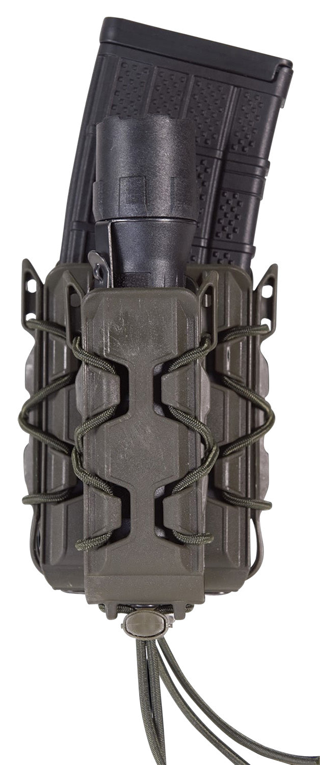 High Speed Gear TACO Double Decker Double Mag Pouch OD Green Polymer Belt Clip 2" Wide