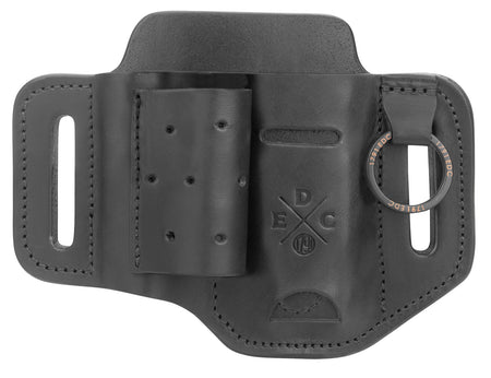1791 Gunleather EDC Heavy Duty Easy Slide OWB Black Leather Belt Slide - Ambidextrous