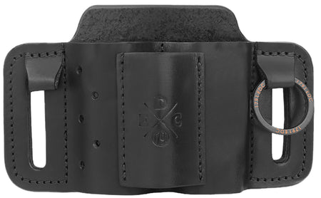 1791 Gunleather Mini Easy Slide OWB Black Leather Belt Slide Ambidextrous EDC