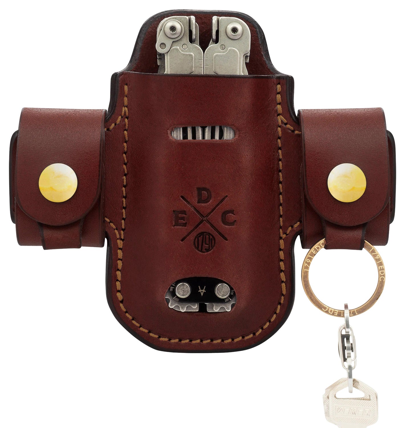 1791 Gunleather Heavy Duty Solo Action Snap OWB Chestnut Leather Belt Loop Ambidextrous EDC