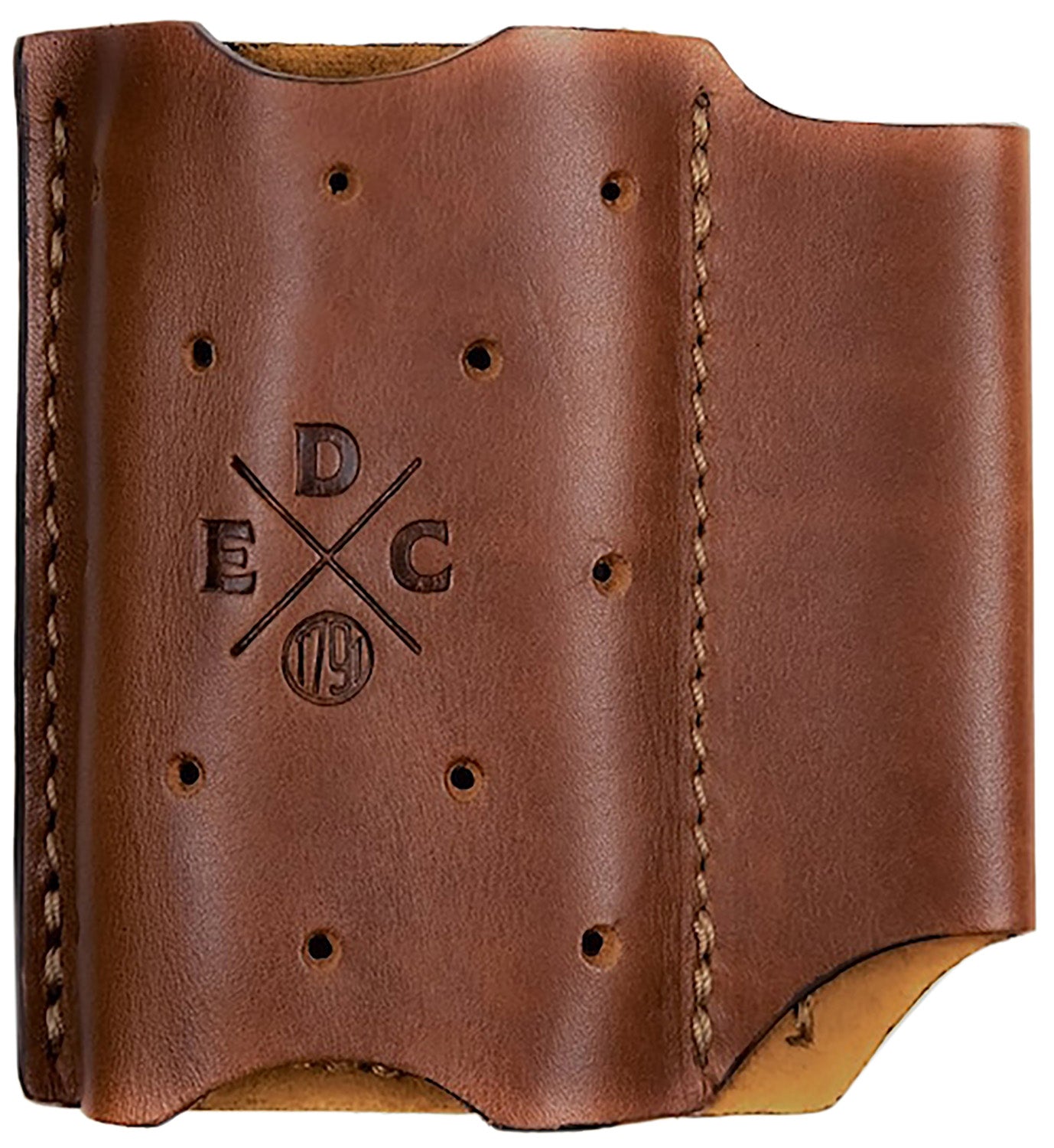 1791 Gunleather Action Clip Duo OWB Chestnut Leather Belt Clip Ambidextrous EDC