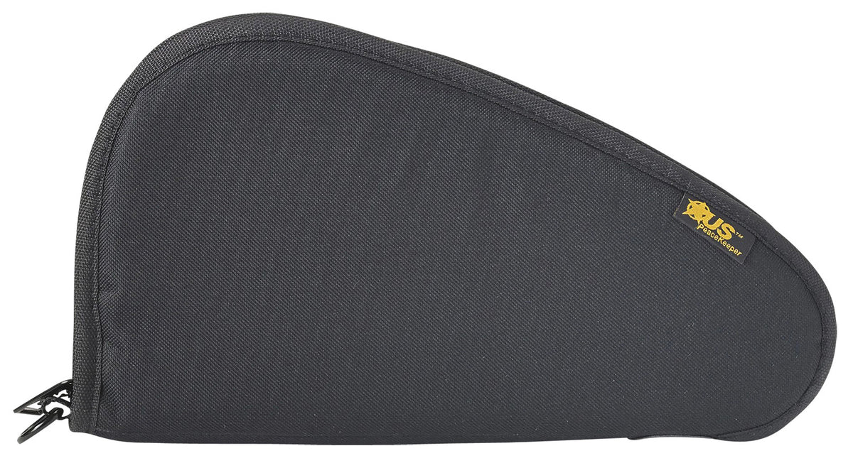 US PeaceKeeper P21009 Padded Pistol Case Black Polyester Holds 1 Handgun