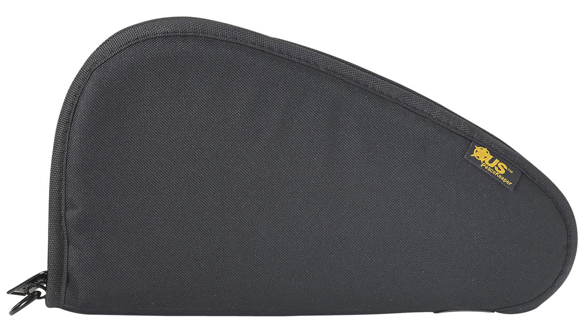 US PeaceKeeper P21011 Padded Pistol Case Black Polyester Holds 1 Handgun