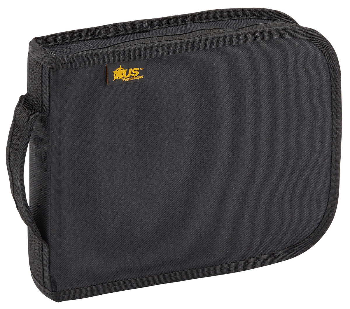 US PeaceKeeper P26108 Handgun Case Black Polyester with Elastic Mag Band