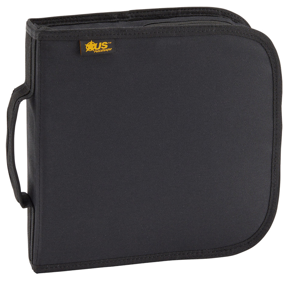US PeaceKeeper P26208 Handgun Case Black Polyester with Wide Elastic Band
