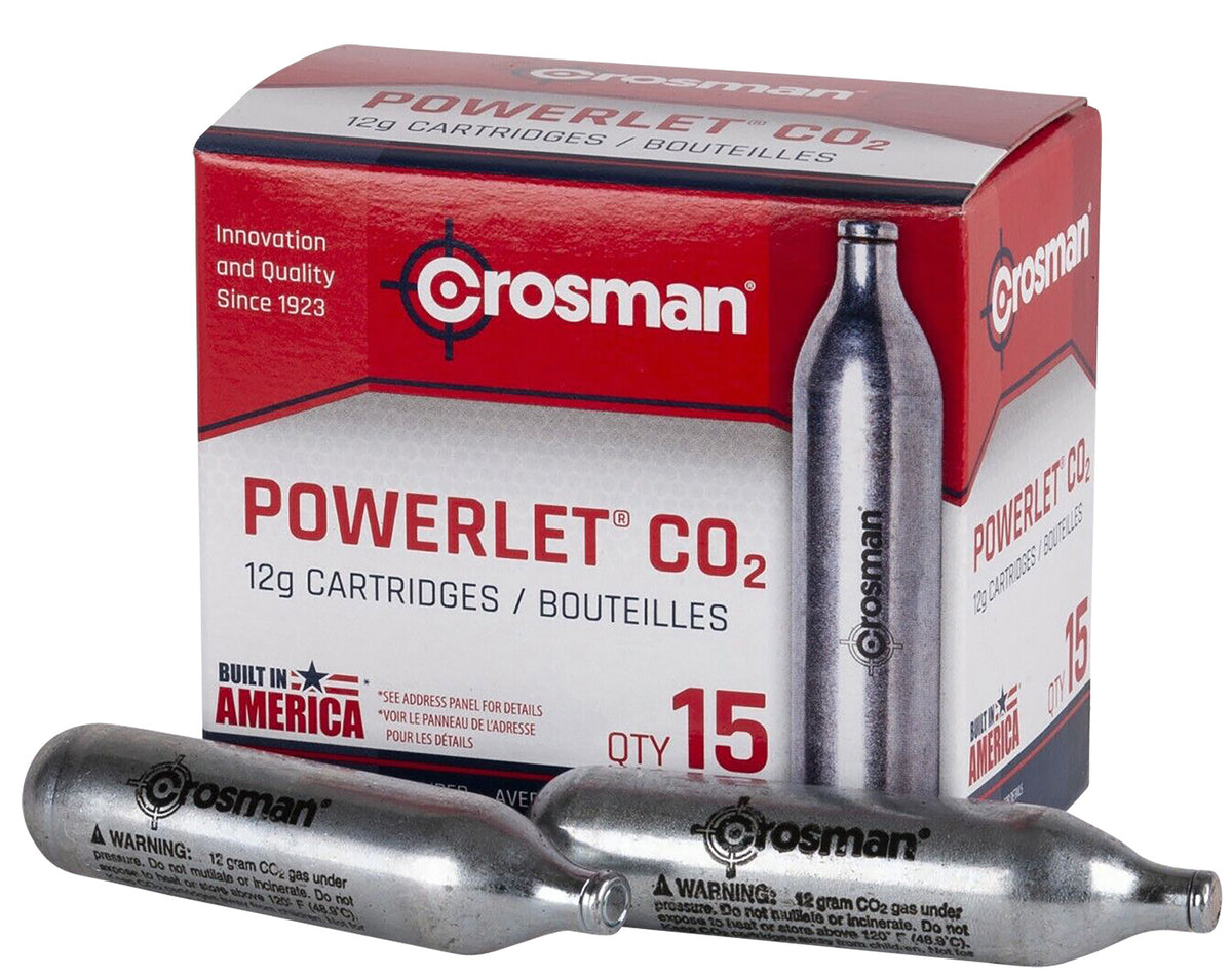 Crosman C2315 Powerlet CO2 Cartridges 12 Gram 15 Pack