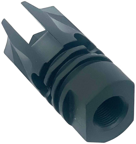LBE Unlimited AR-15 REV Flash Hider 5.56mm/.223 Cal 1/2"-28 TPI Matte Black with Crush Washer