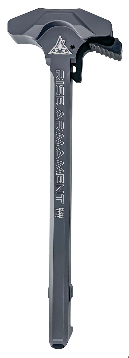 Rise Armament RA-212 Gray Extended Charging Handle for AR-15 Aluminum