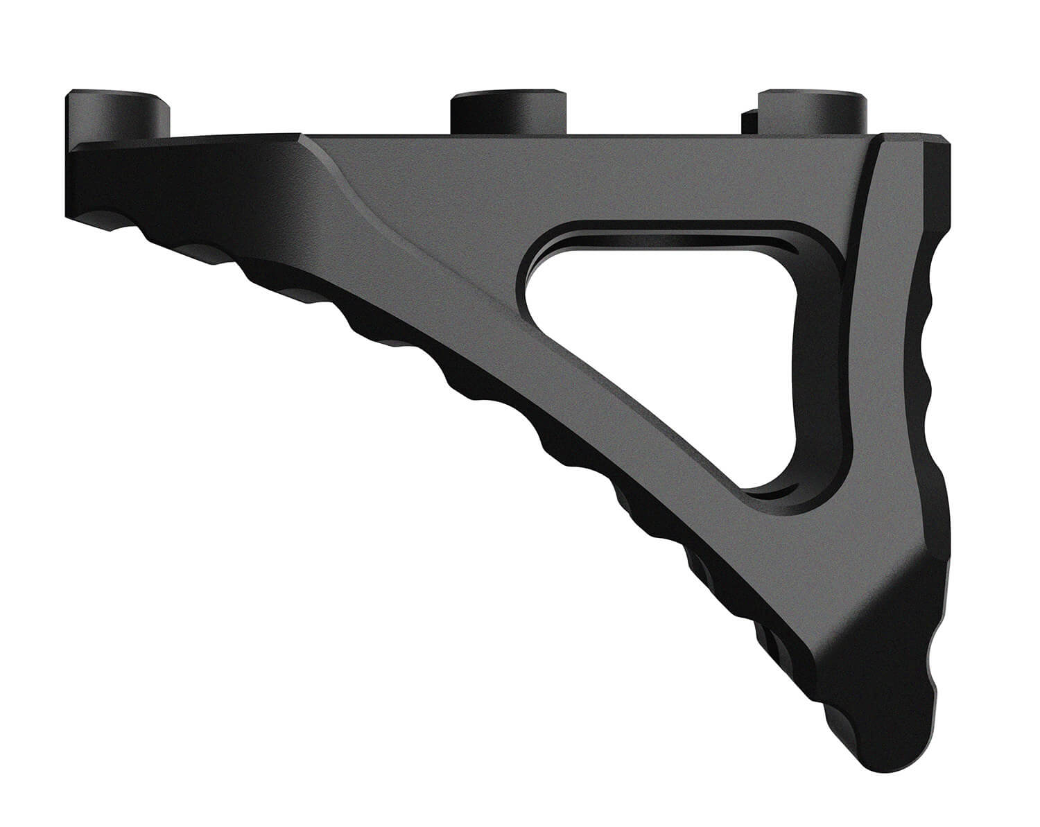 Rise Armament RA030BLK Skeletonized Micro Hand Stop Black Aluminum for M-LOK Handguard