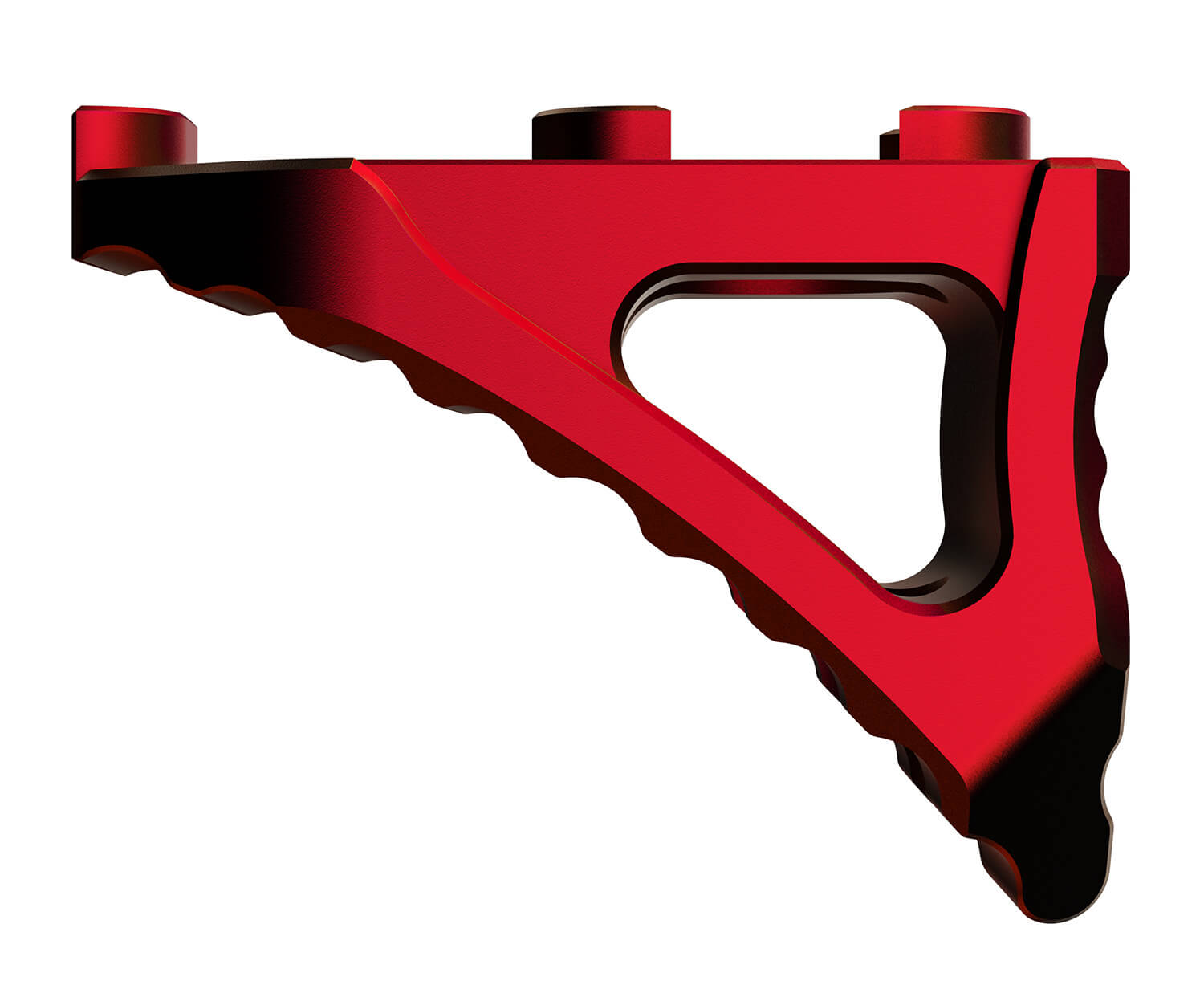 Rise Armament RA030RR Skeletonized Micro Hand Stop RISE Red Aluminum for M-LOK Handguard