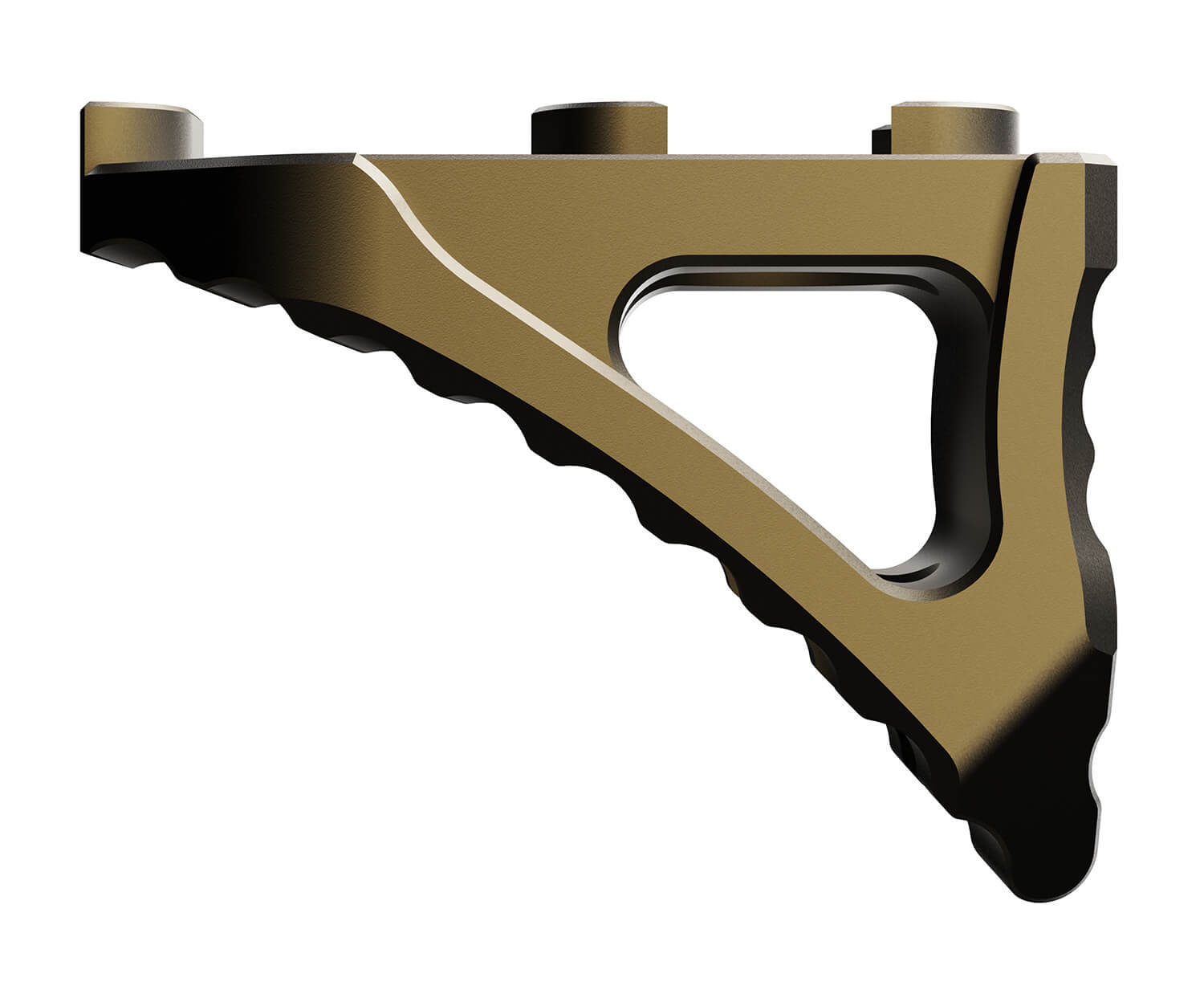 Rise Armament RA030SB Skeletonized Micro Hand Stop Spartan Bronze Aluminum for M-LOK Handguard