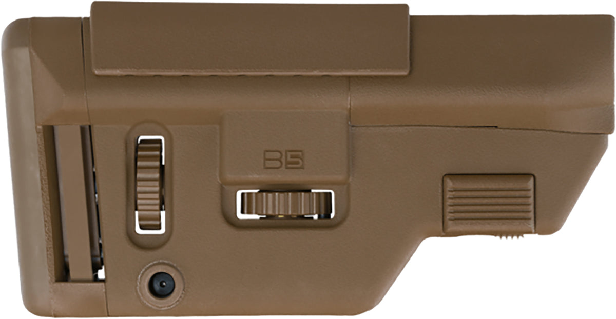 B5 Systems CPS1306 Precision Coyote Brown Adjustable AR-Platform Stock with Cheek Riser