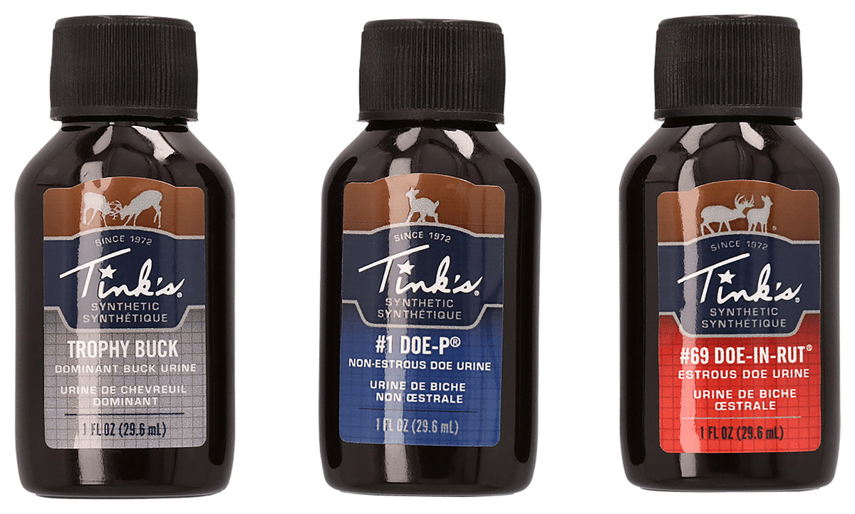 Dead Down Wind Hunt Success Kit Synthetic Deer Attractant Scent 1 oz 3-Bottle Set