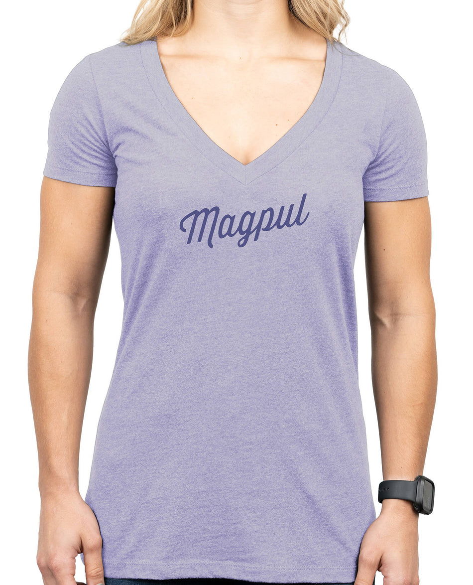 Magpul MAG1336-530-XL Rover Script Women's Orchid Heather Short Sleeve T-Shirt XL