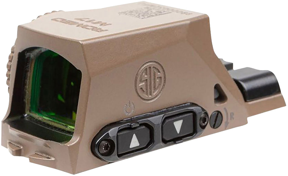 Sig Sauer Romeo-M17 Coyote Tan 1x24mm 2 MOA Red Dot/32 MOA Circle Multi Reticle MHS Pistol Sight