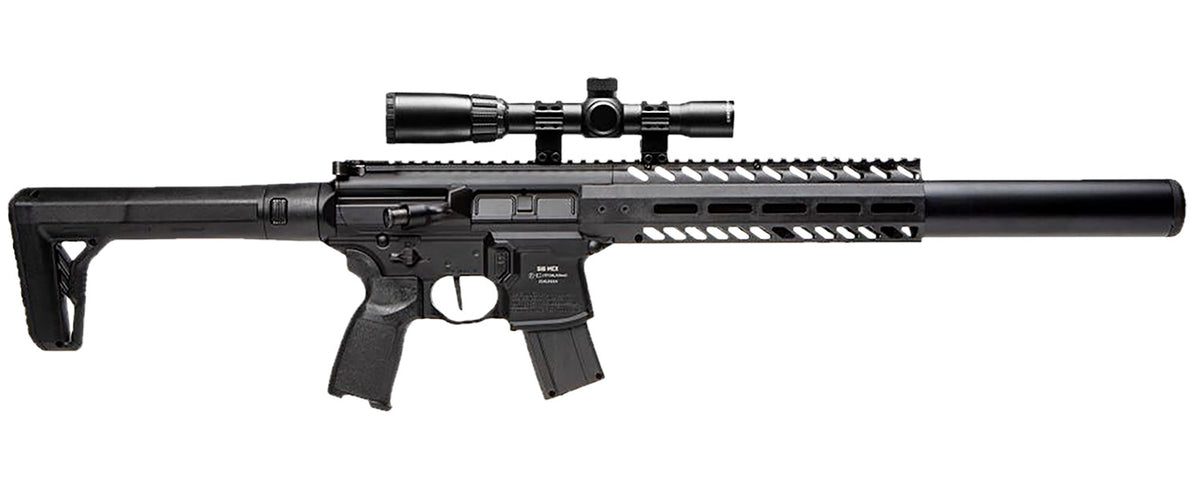 Sig Sauer MCX Gen 2 CO2 Air Rifle .177 Pellet 30rd 18" Black with 1-4x24mm Scope